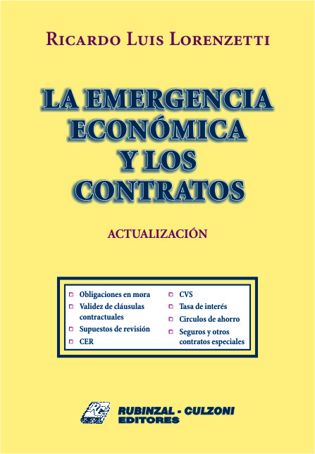 La emergencia económica y los contratos