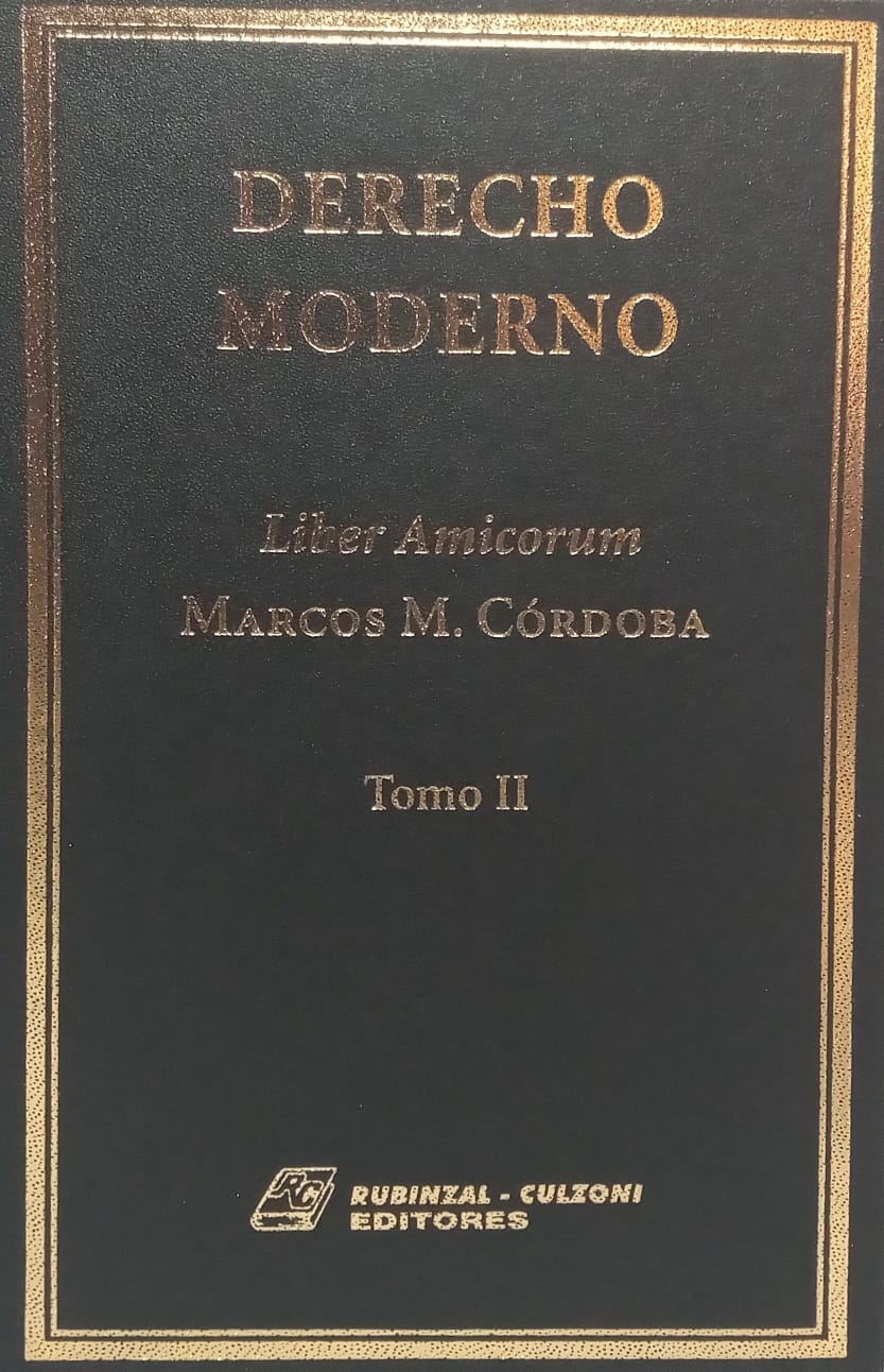 Derecho Moderno - Liber Amicorum - Tomo II