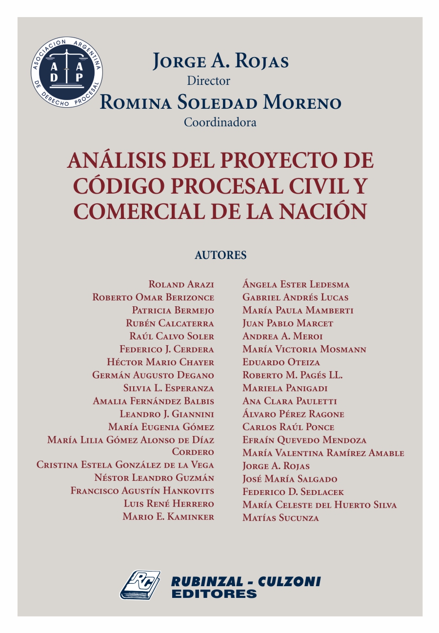 Análisis del Proyecto de Código Procesal Civil y Comercial de la Nación