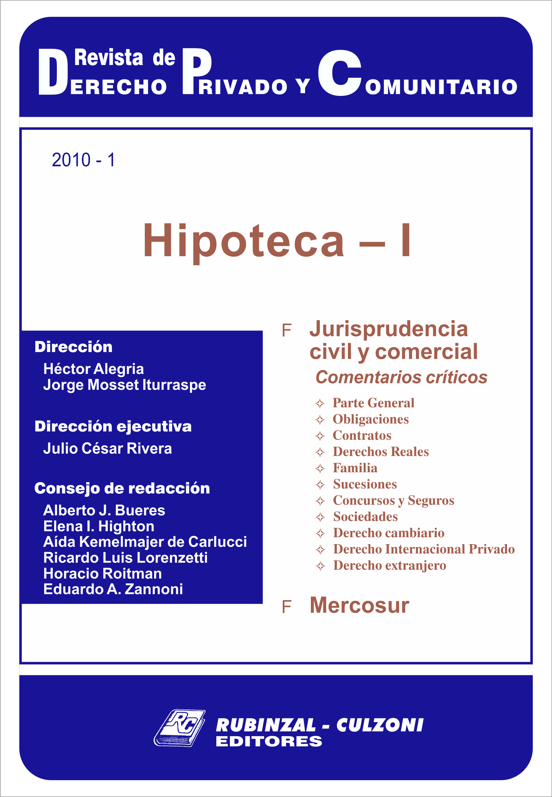 Revista de Derecho Privado y Comunitario - Hipoteca - I.