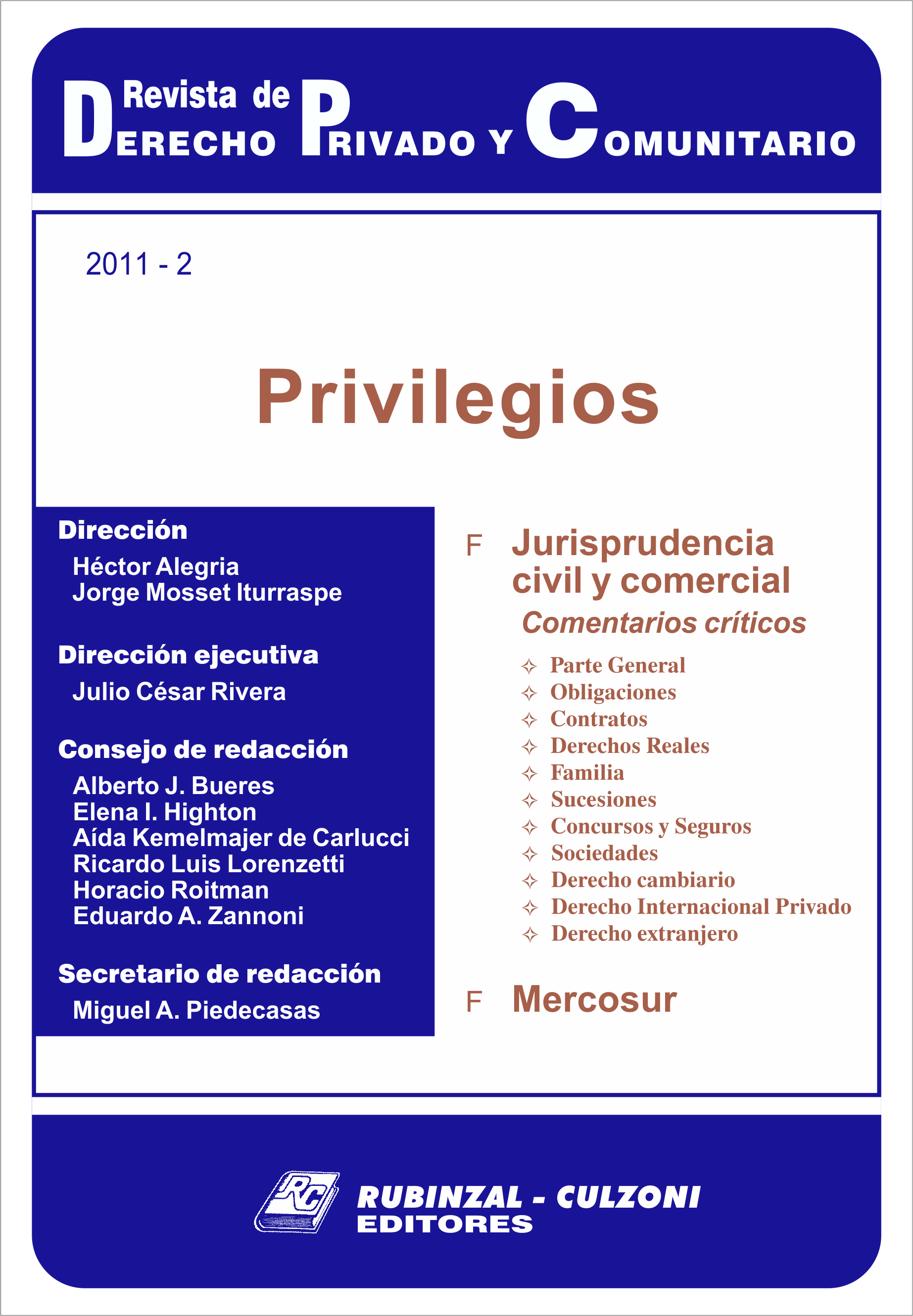 Revista de Derecho Privado y Comunitario - Privilegios.