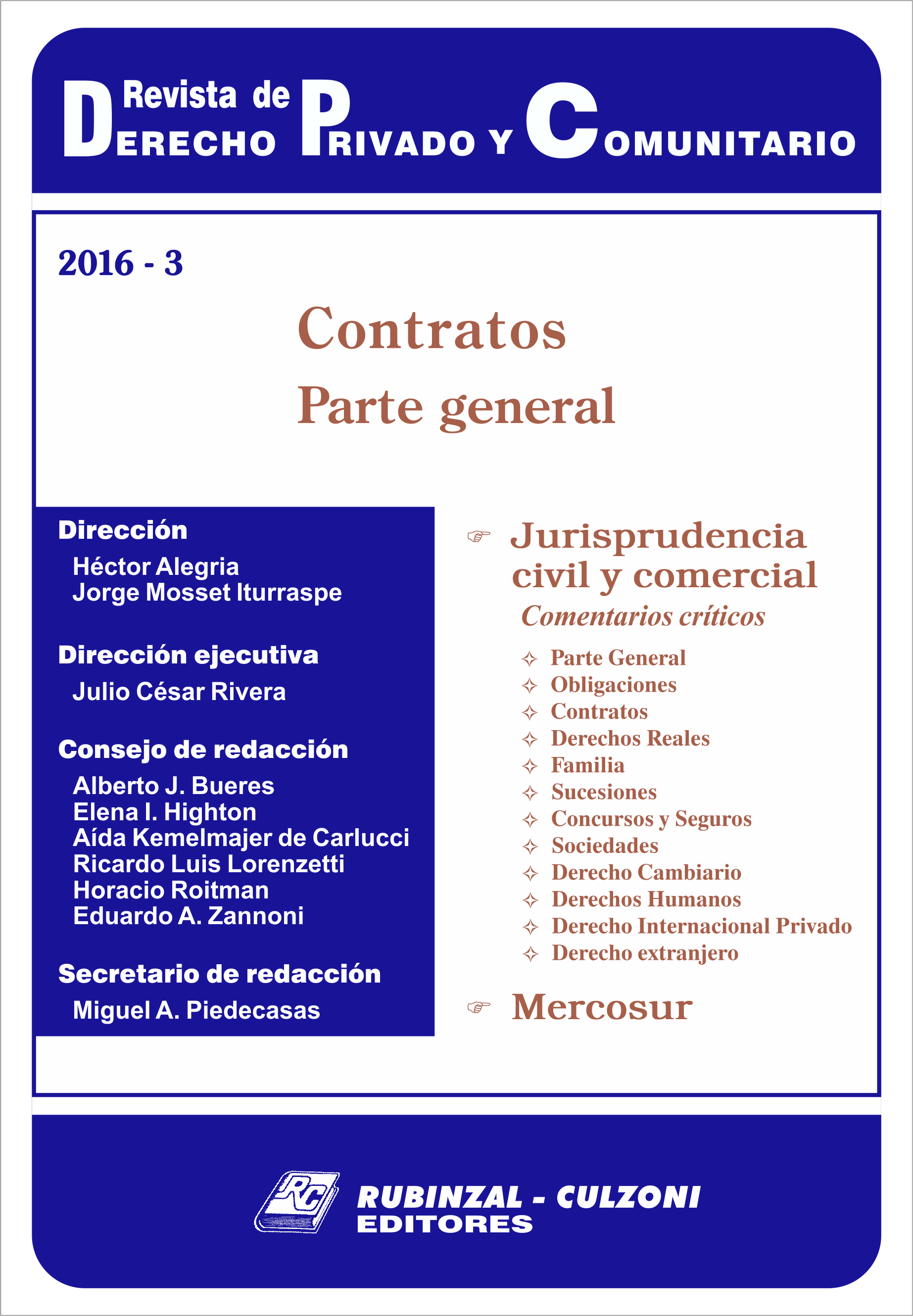 Revista de Derecho Privado y Comunitario - Contratos. Parte general.