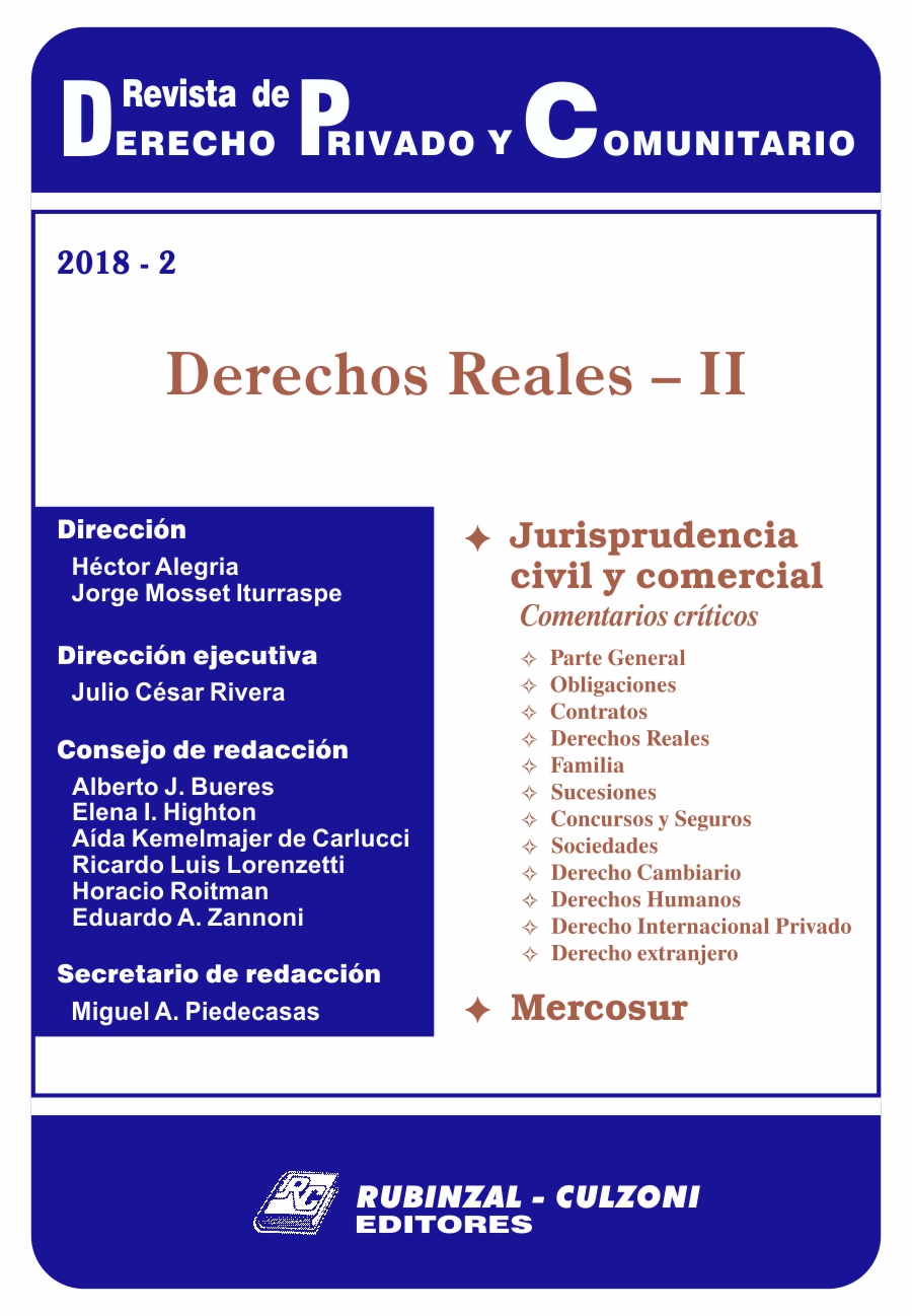 Revista de Derecho Privado y Comunitario - Derechos Reales - II