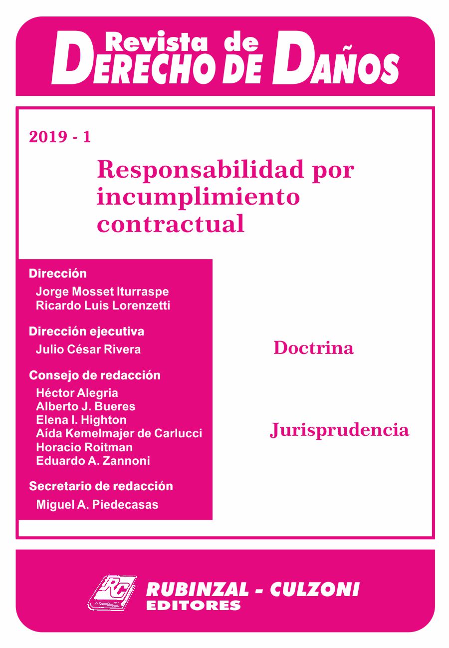 Revista de Derecho de Daños - Responsabilidad por incumplimiento contractual