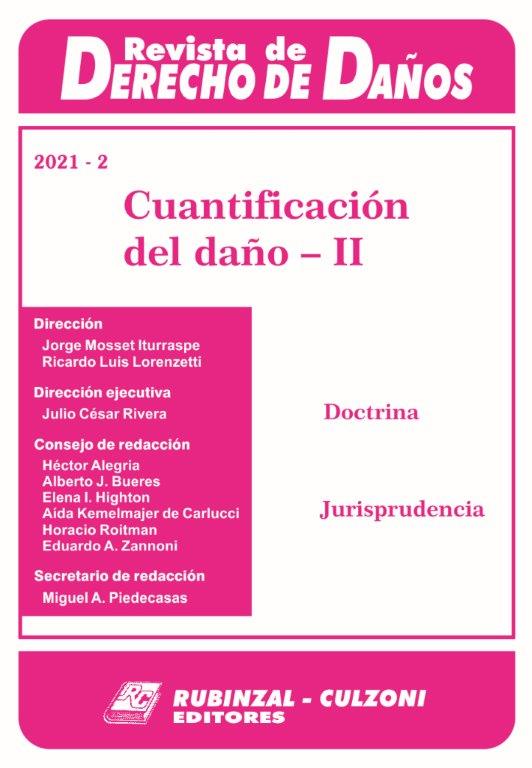 Revista de Derecho de Daños - Cuantificación del daño - II