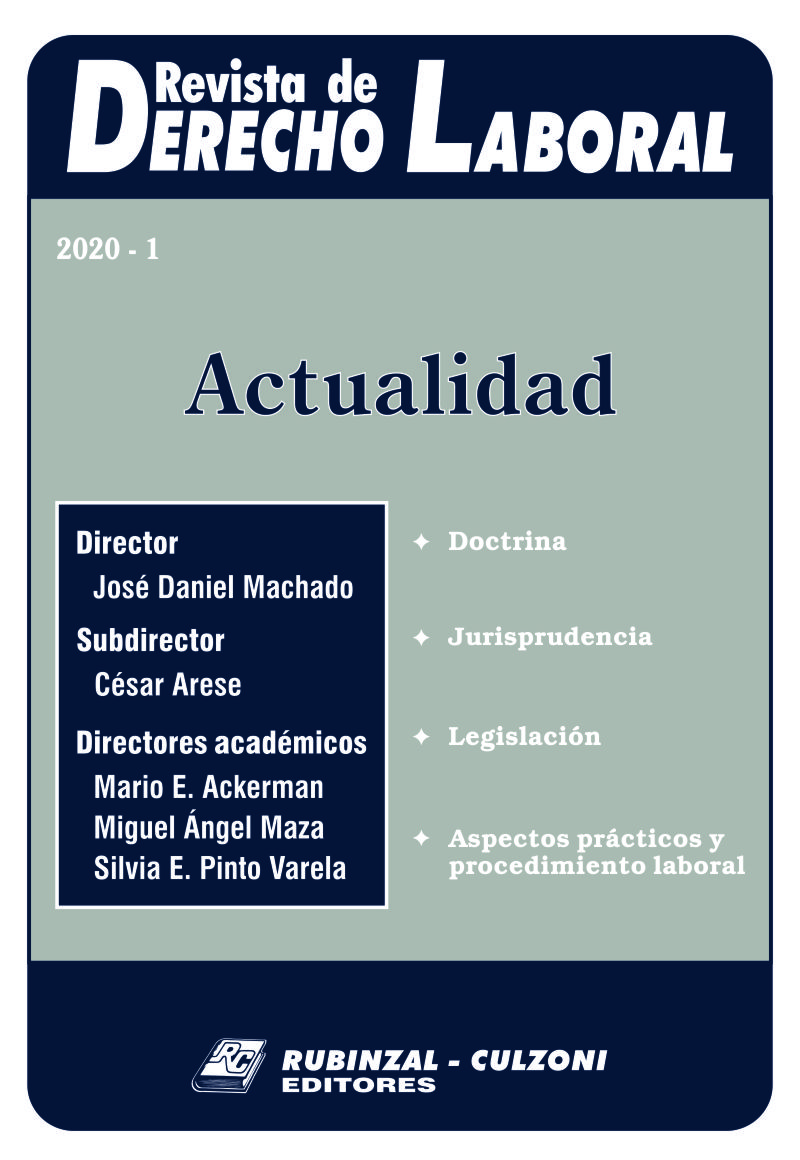 Revista de Derecho Laboral Actualidad - Año 2020 - 1
