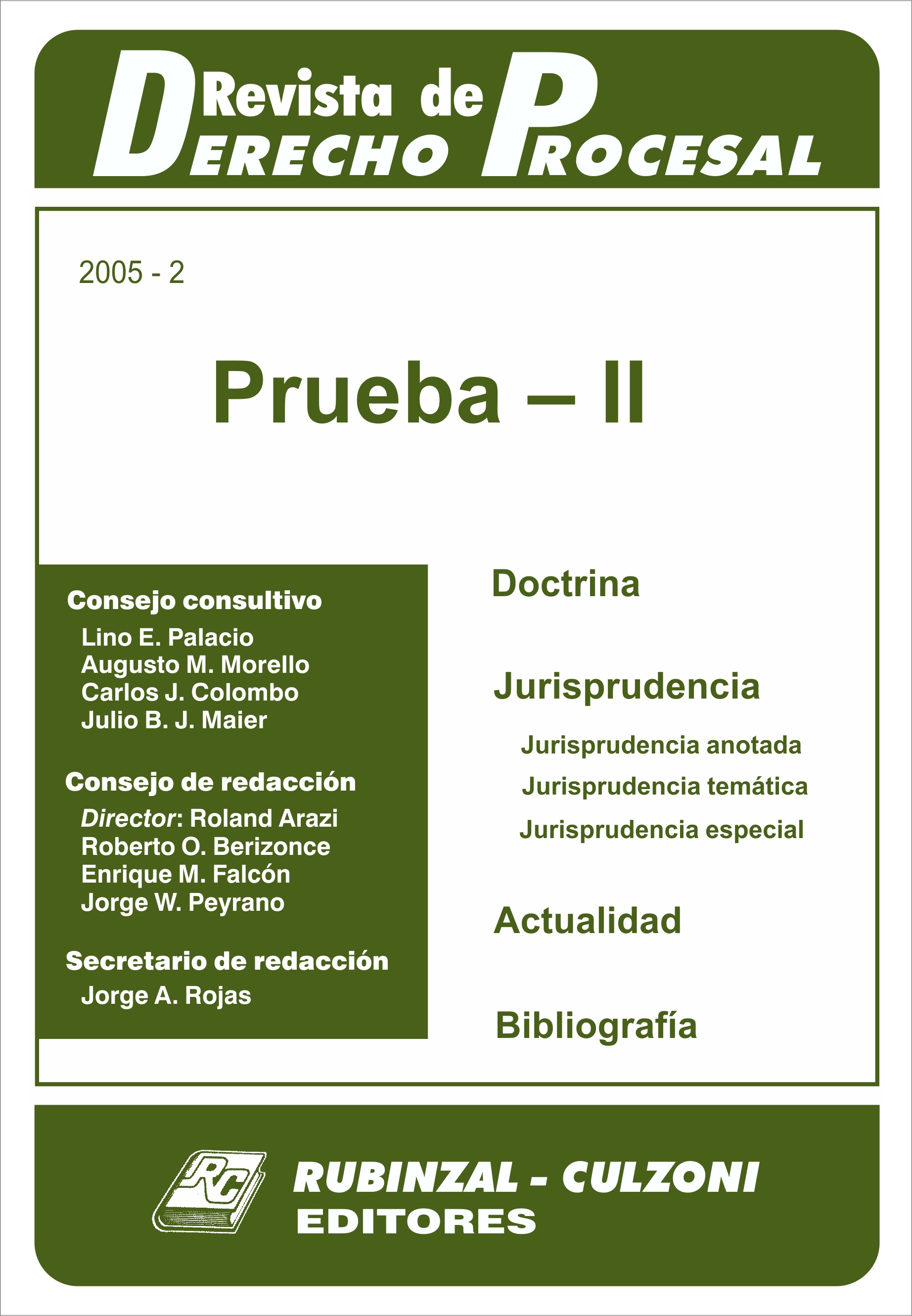 Revista de Derecho Procesal - Prueba - II.