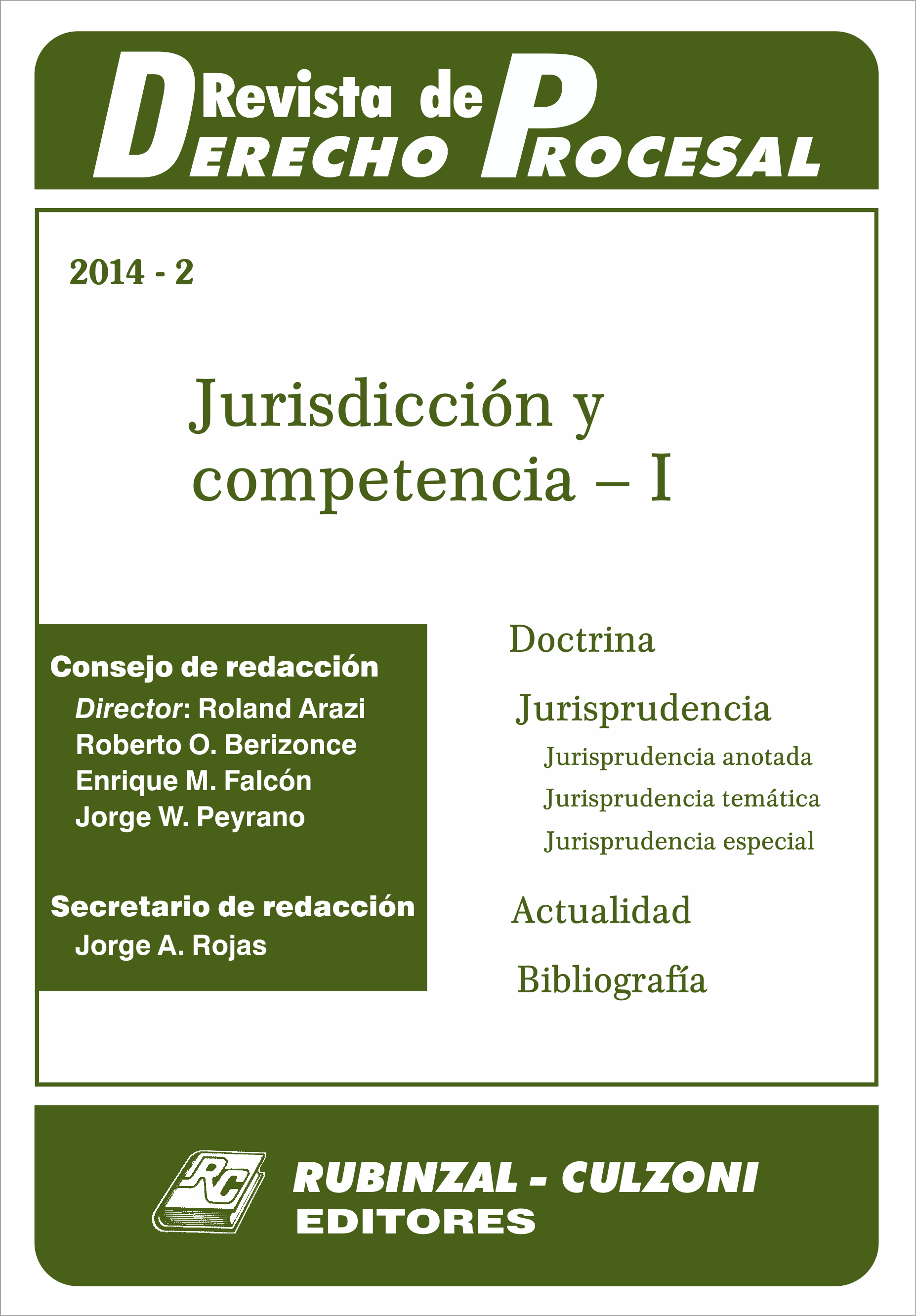 Revista de Derecho Procesal - Jurisdicción y competencia - I