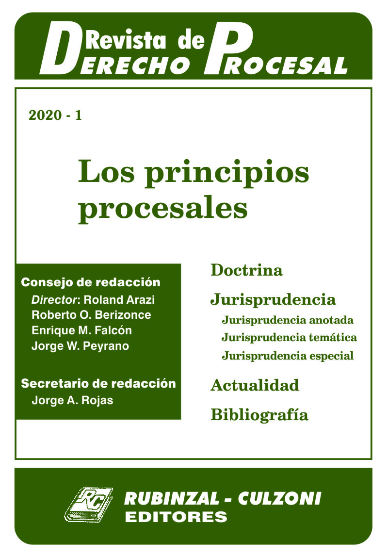 Revista de Derecho Procesal - Los principios procesales