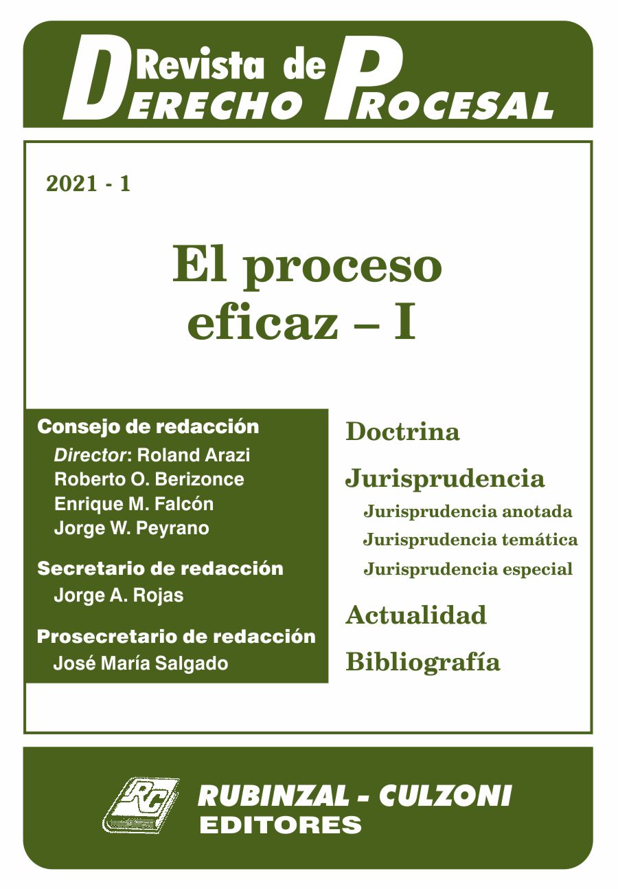 Revista de Derecho Procesal - El proceso eficaz - I