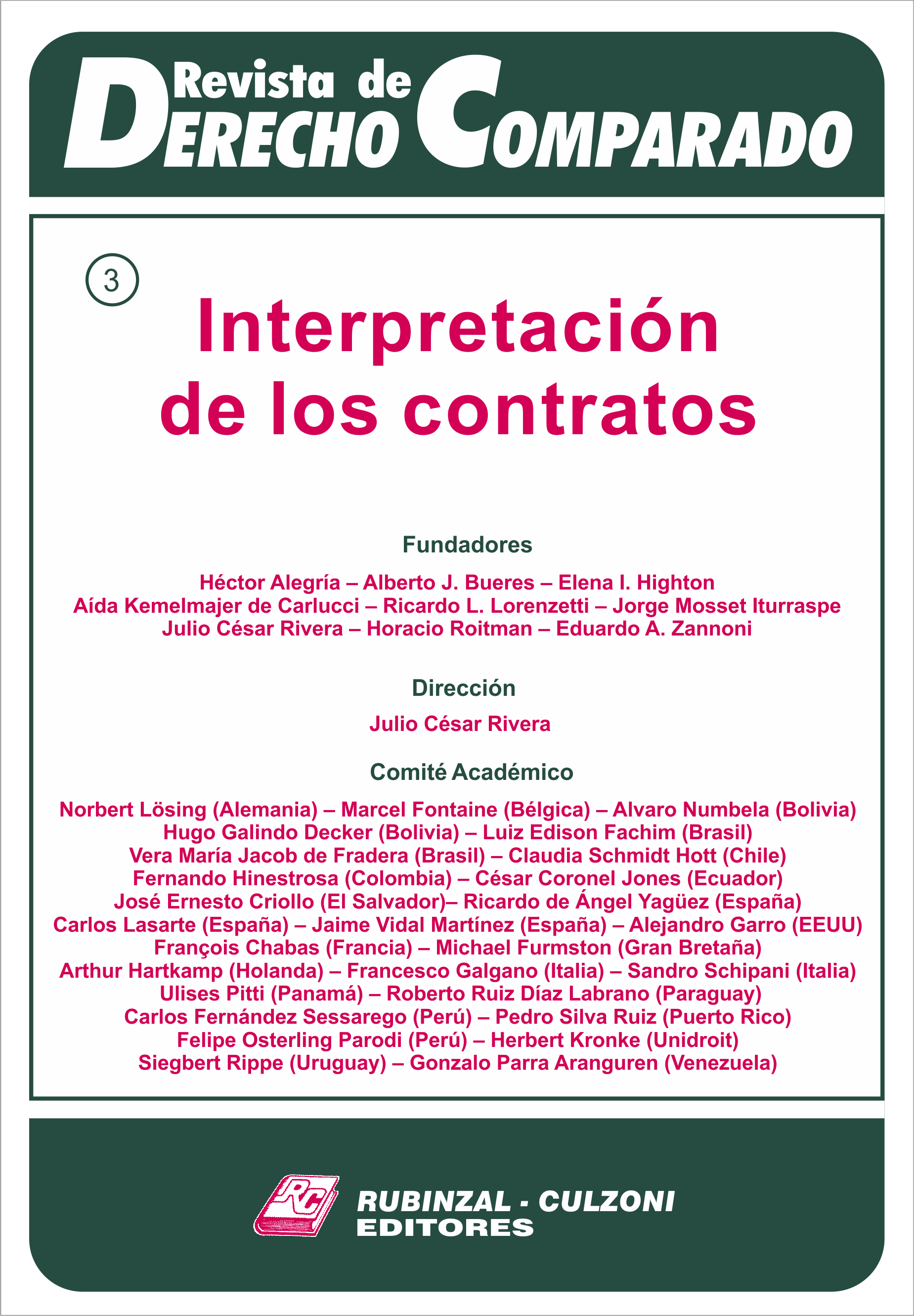 Revista de Derecho Comparado - Doctrina (Interpretación de los contratos).