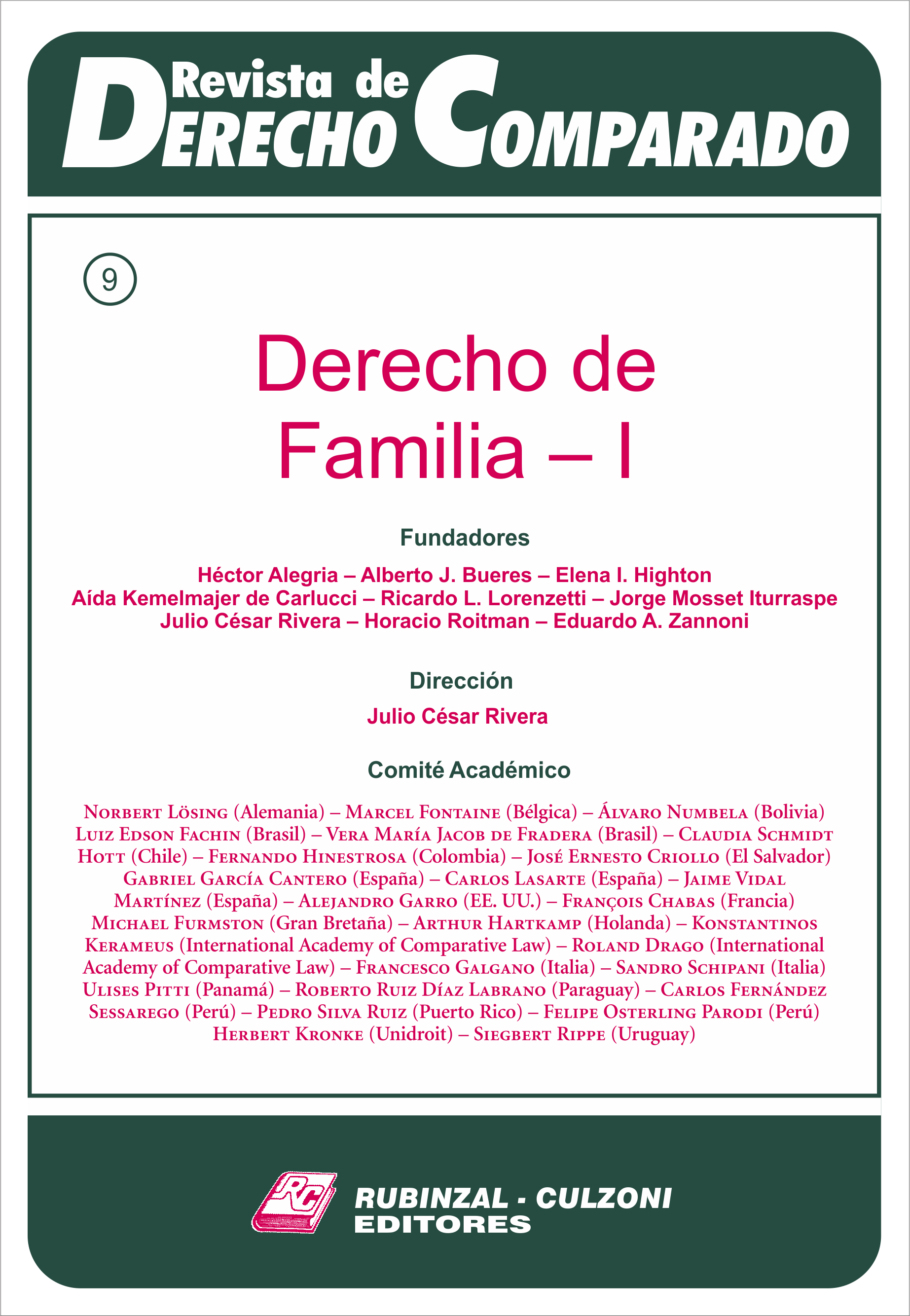 Revista de Derecho Comparado - Doctrina (Derecho de Familia - I).