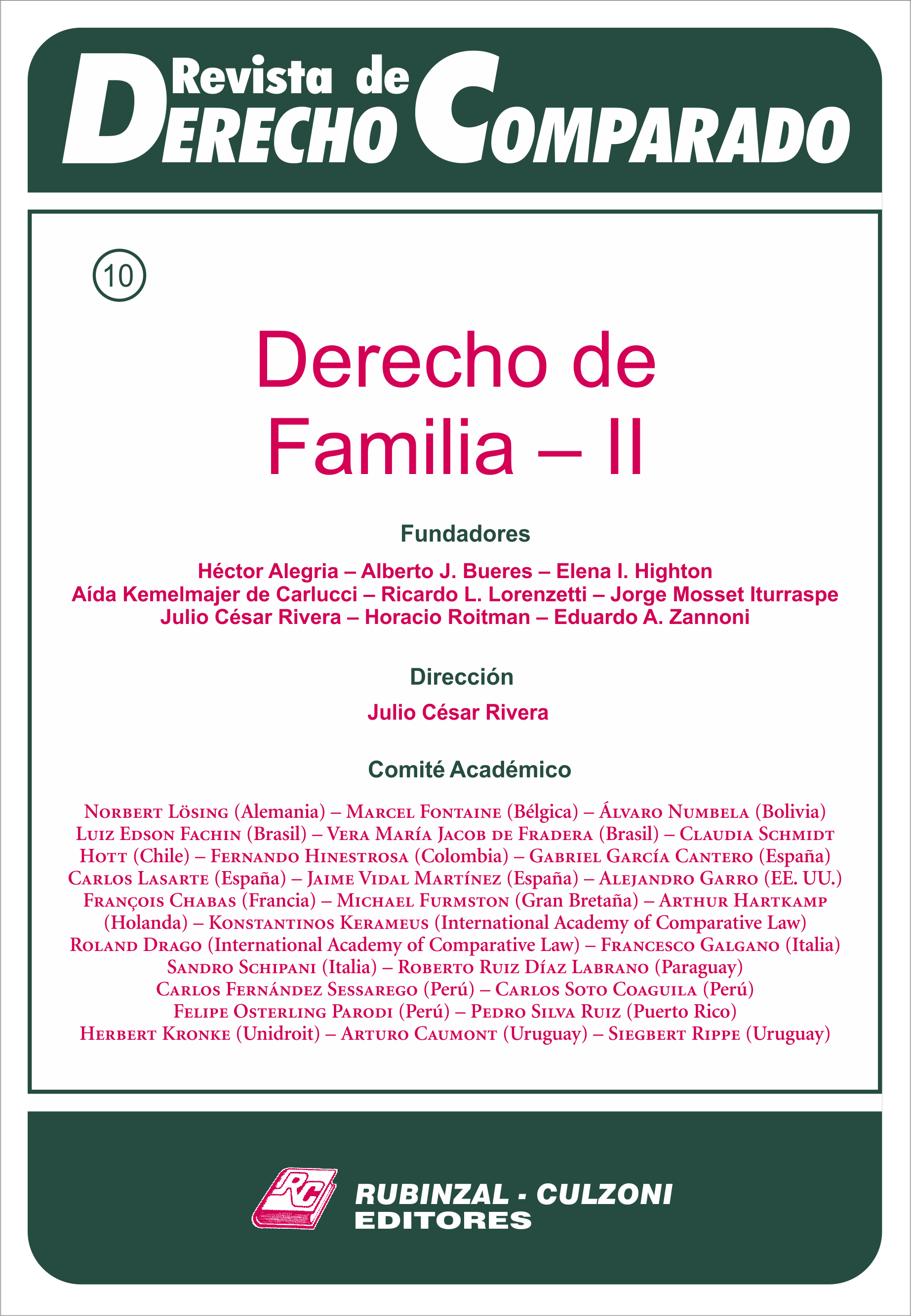 Revista de Derecho Comparado - Derecho de Familia - II.
