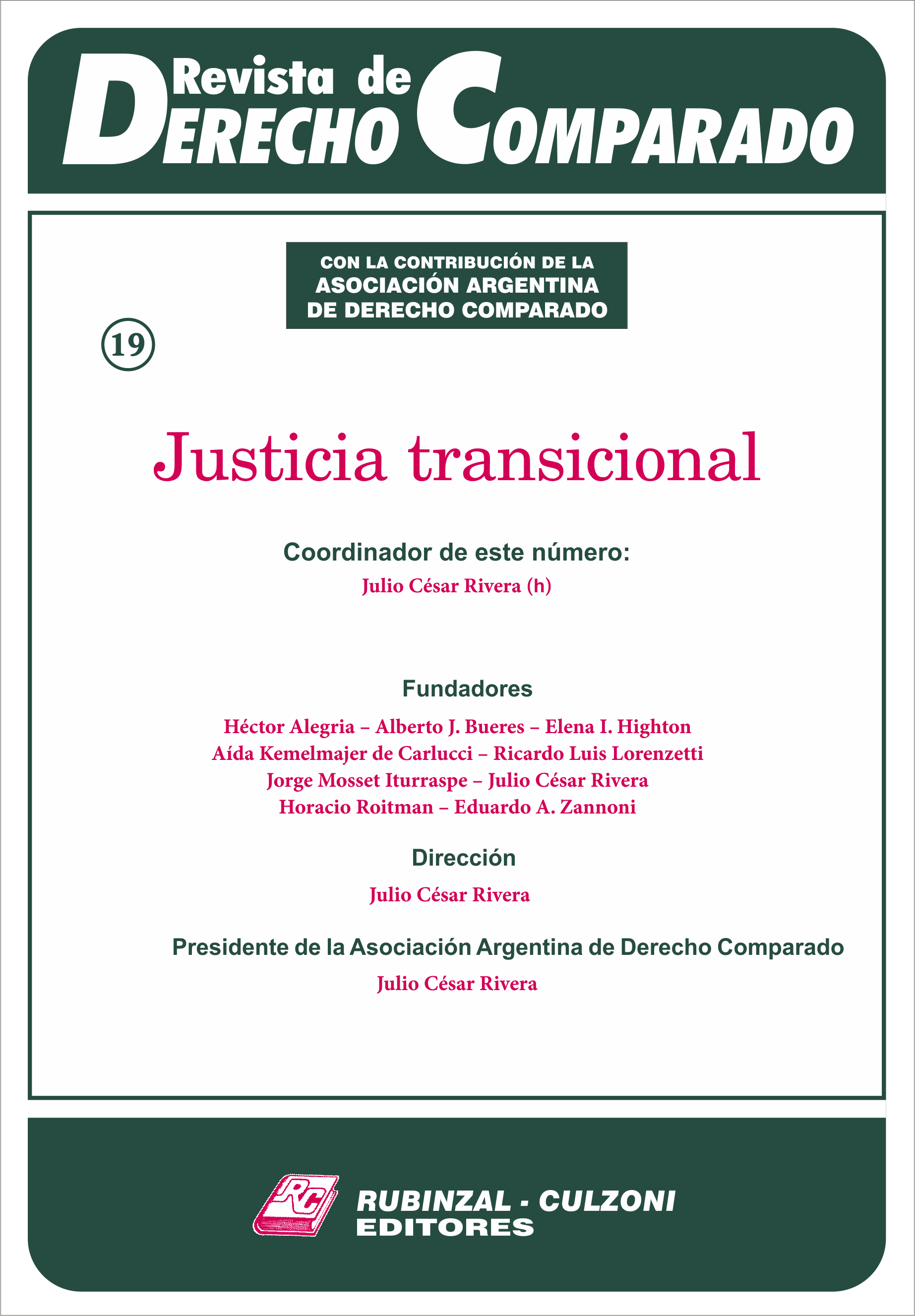 Revista de Derecho Comparado - Justicia transicional.