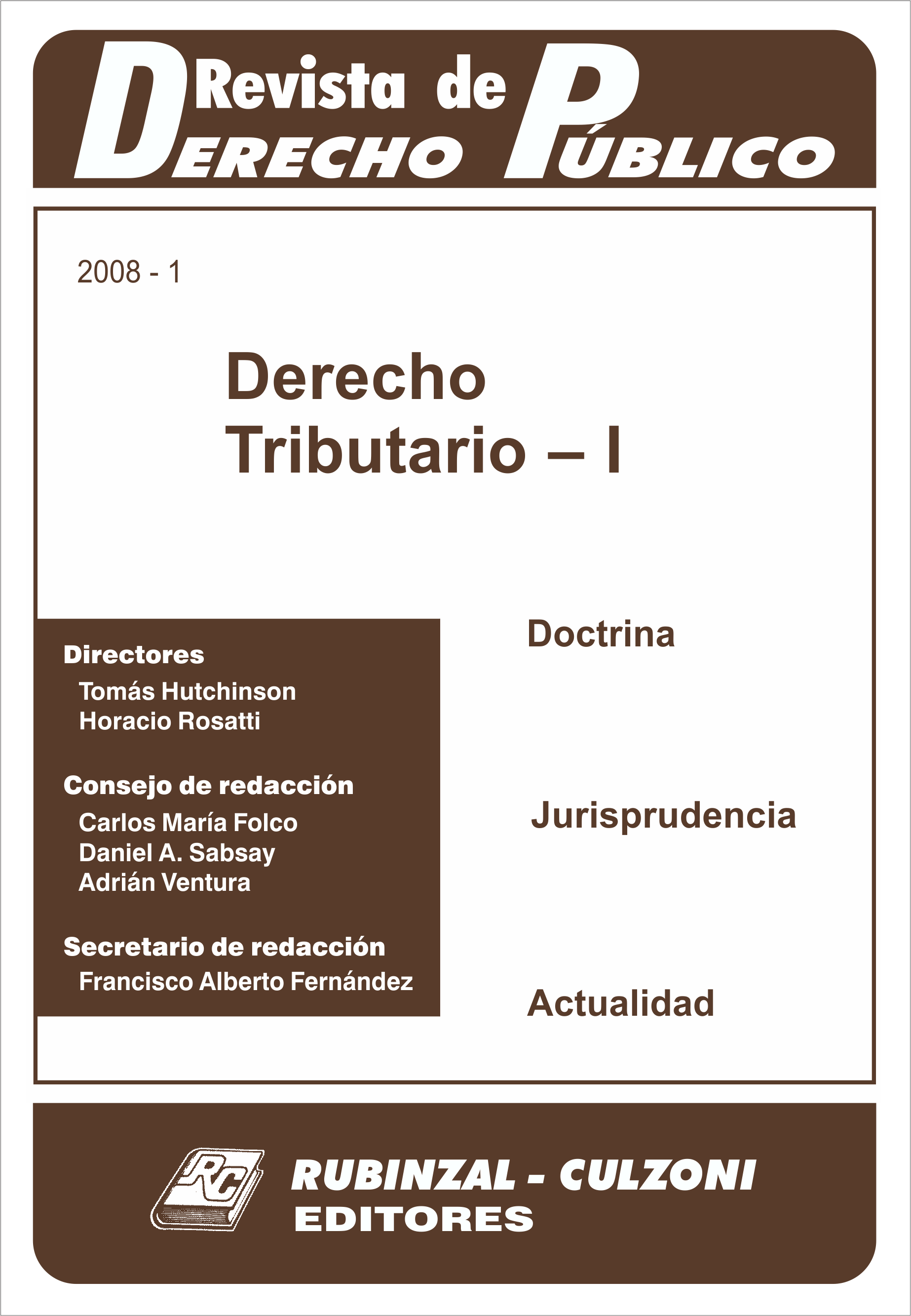Derecho Tributario - I. [2008-1]