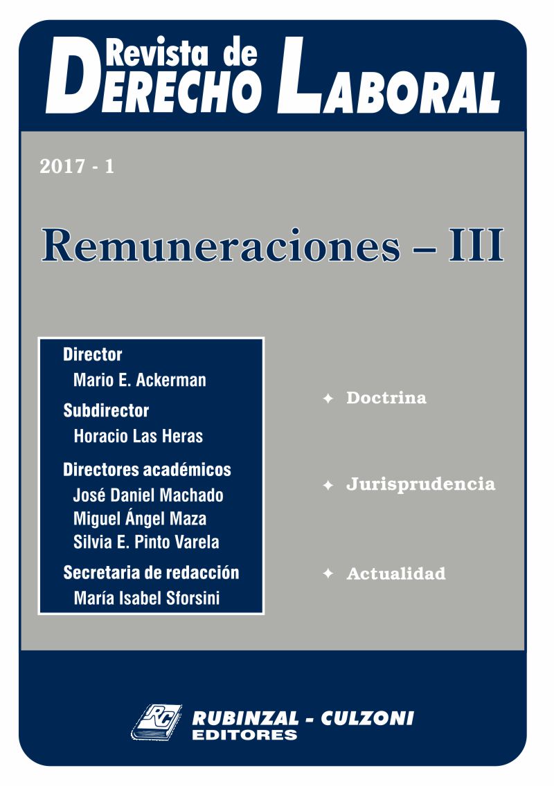 Revista de Derecho Laboral - Remuneraciones - III