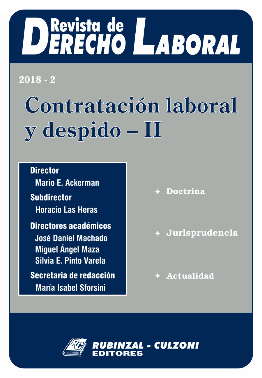 Revista de Derecho Laboral - Contratación laboral y despido - II