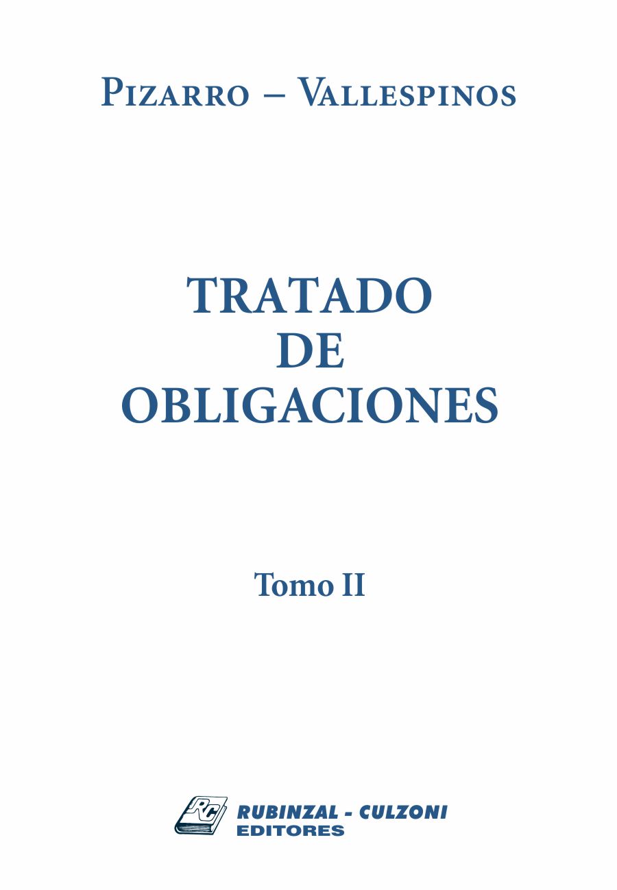 Tratado de Obligaciones - Tomo II