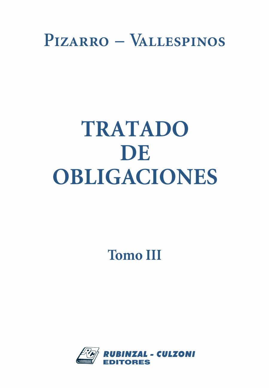Tratado de Obligaciones - Tomo III