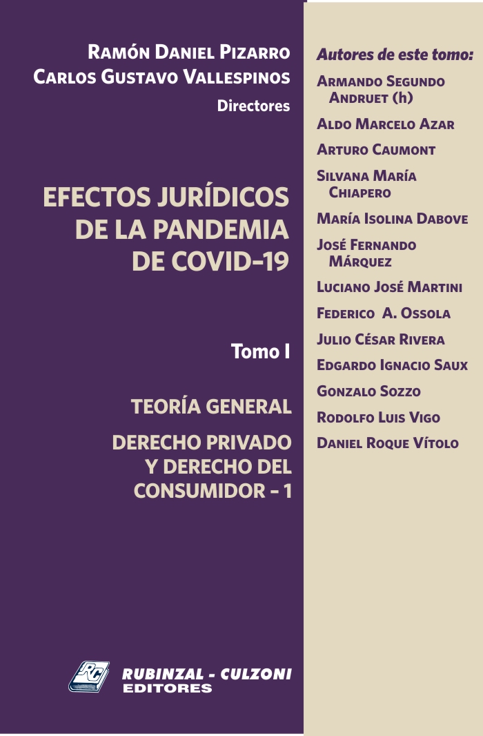 Efectos jurídicos de la pandemia de COVID-19 - Tomo I