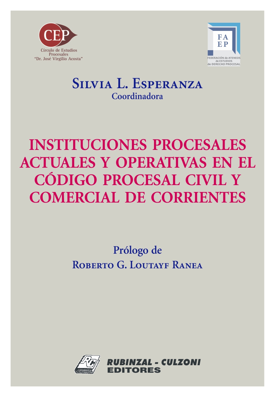 Instituciones procesales actuales y operativas en el Código Procesal Civil y Comercial de Corrientes