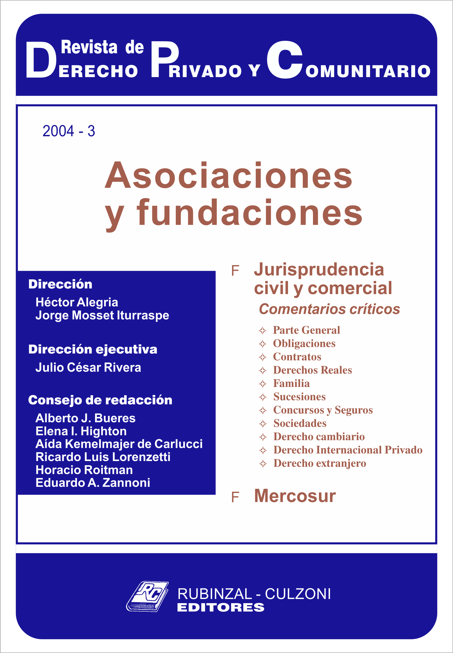 Asociaciones y fundaciones. [2004-3]