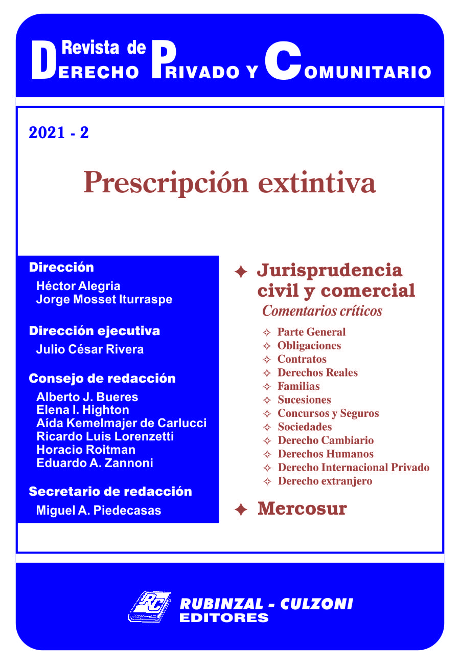 Prescripción extintiva [2021-2]