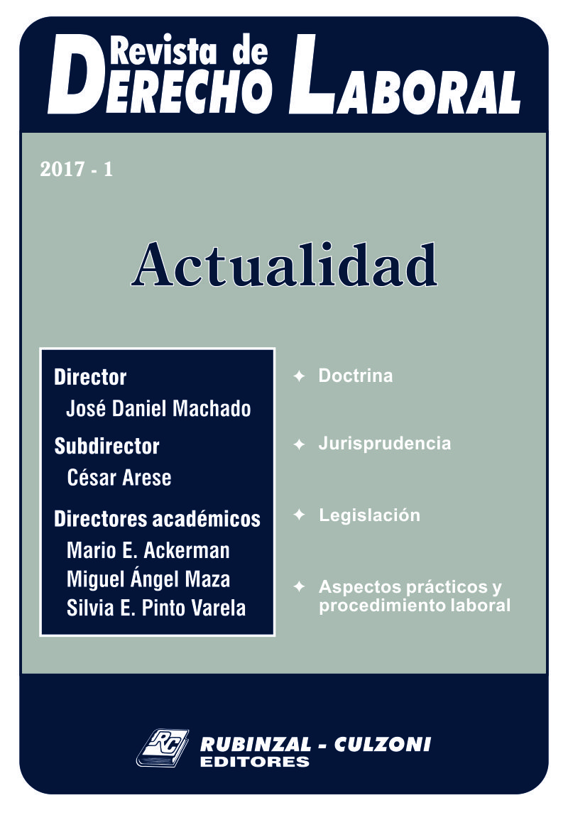 Revista de Derecho Laboral Actualidad - Año 2017 - 1.
