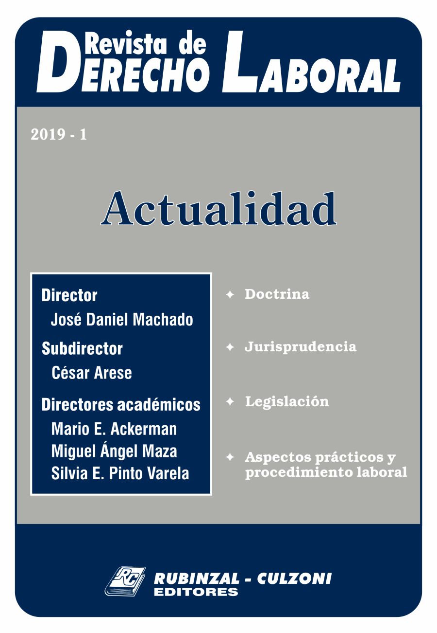 Revista de Derecho Laboral Actualidad - Año 2019 - 1