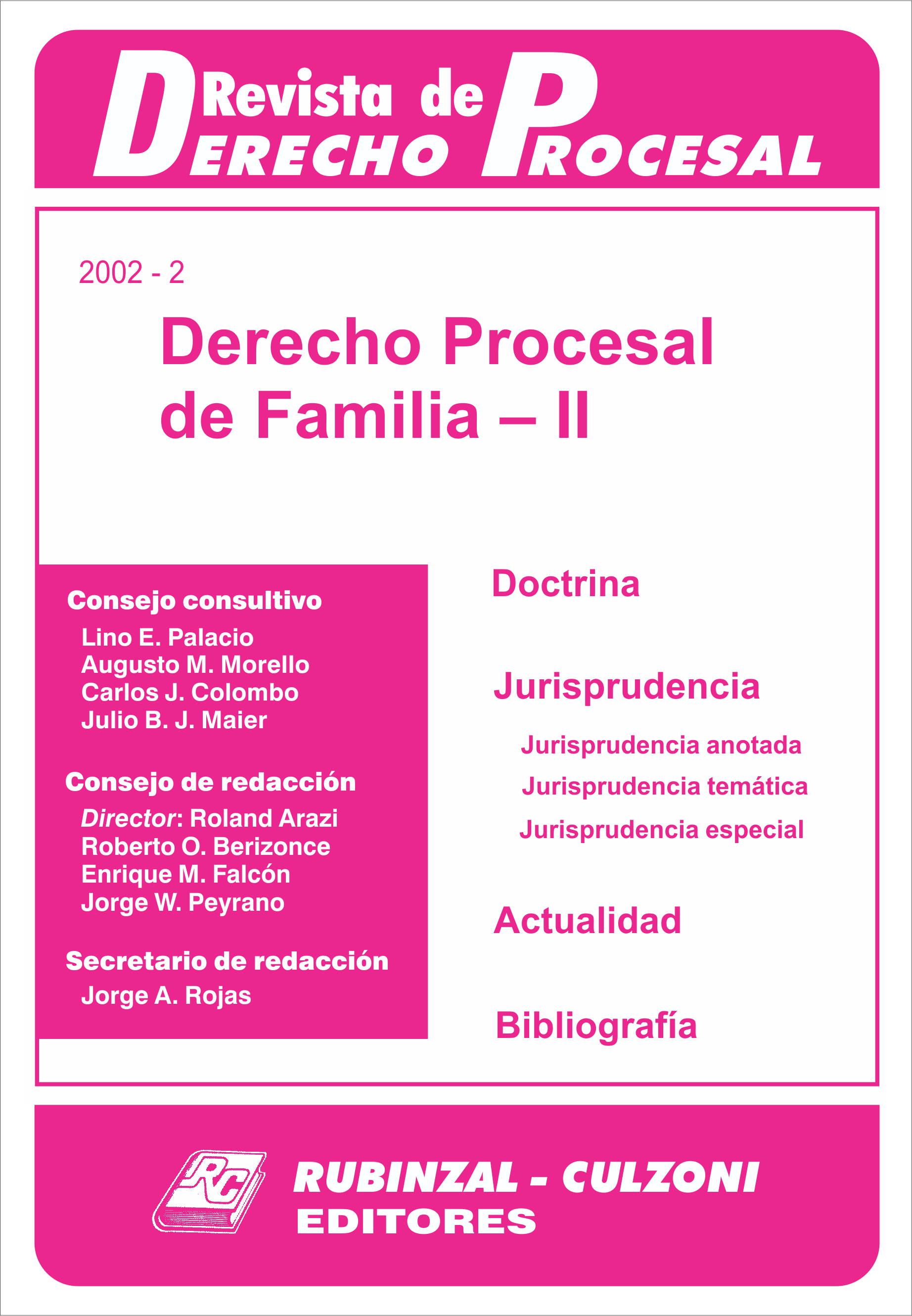 Revista de Derecho Procesal - Derecho Procesal de Familia - II