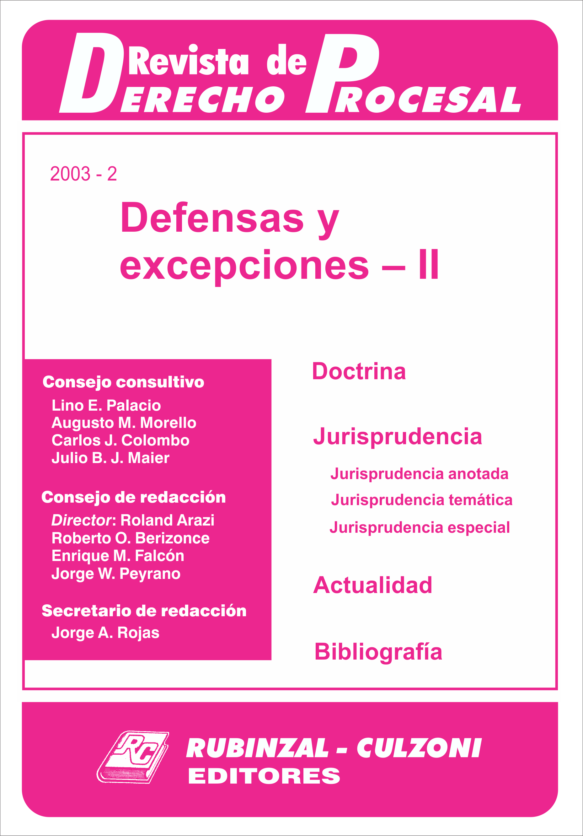 Revista de Derecho Procesal - Defensas y excepciones - II