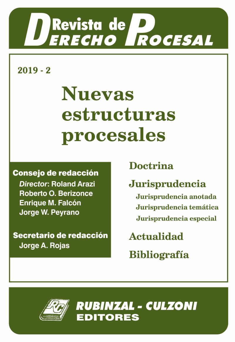 Revista de Derecho Procesal - Nuevas estructuras procesales