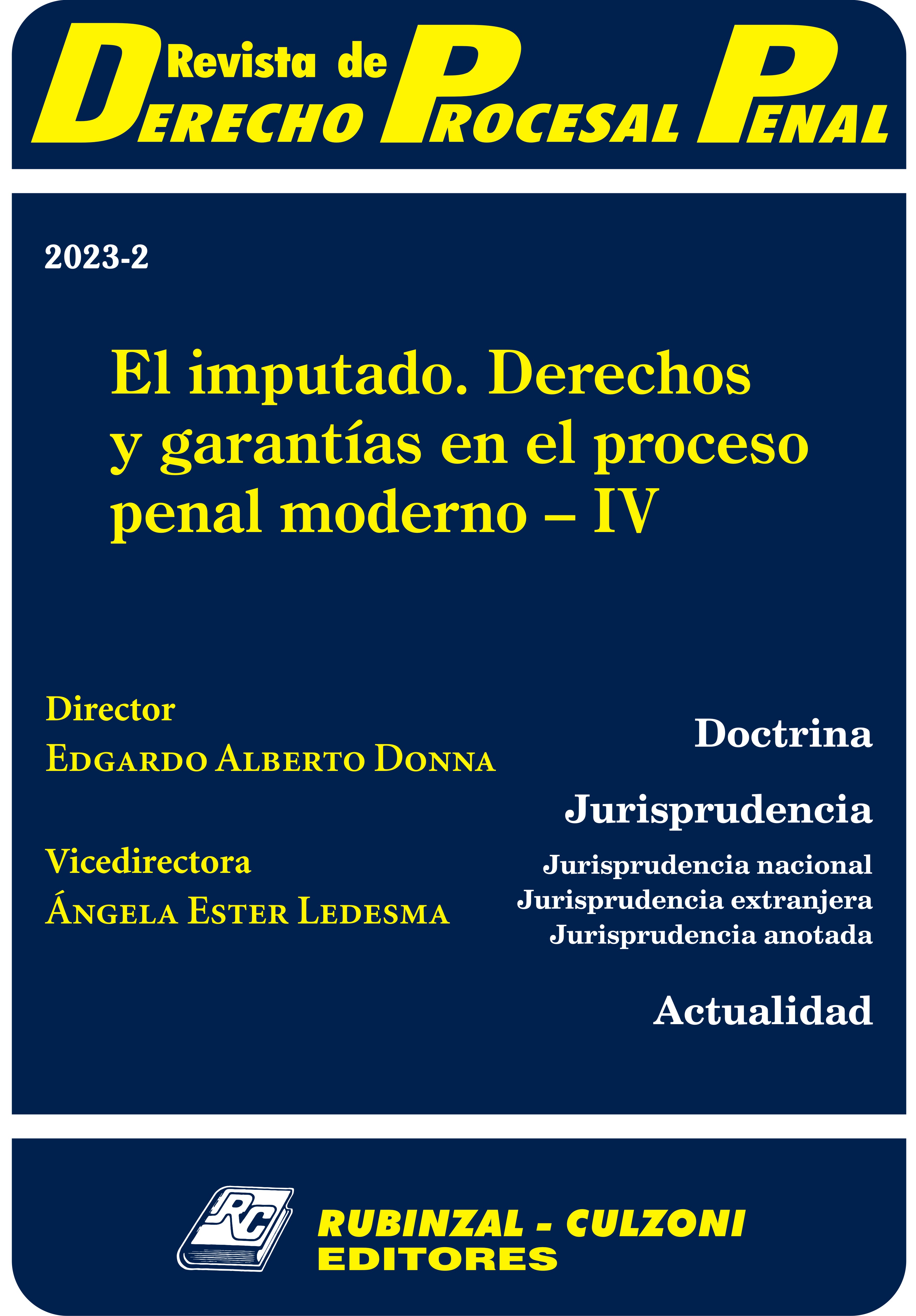 Revista de Derecho Procesal Penal