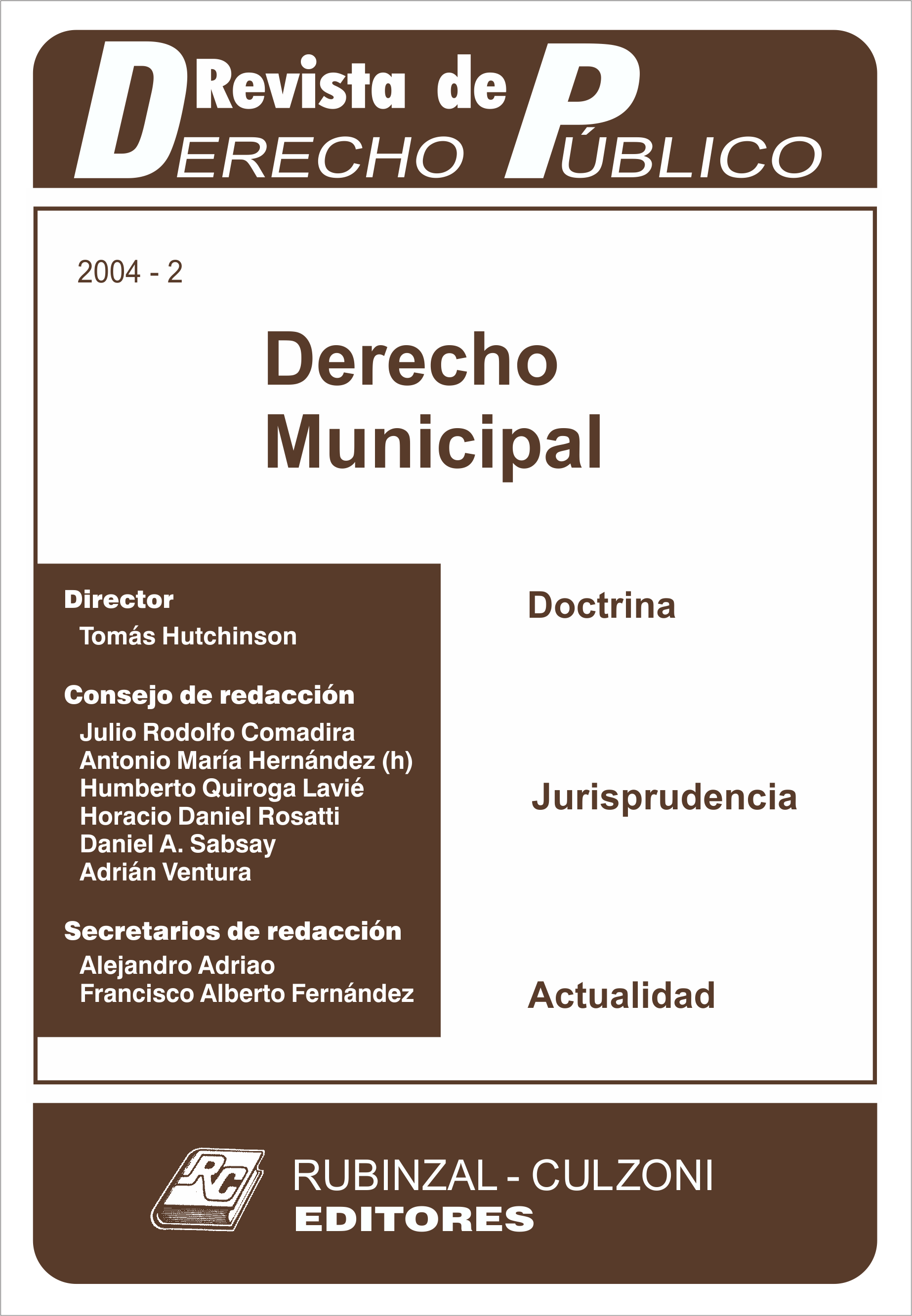 Revista de Derecho Público - Derecho Municipal.