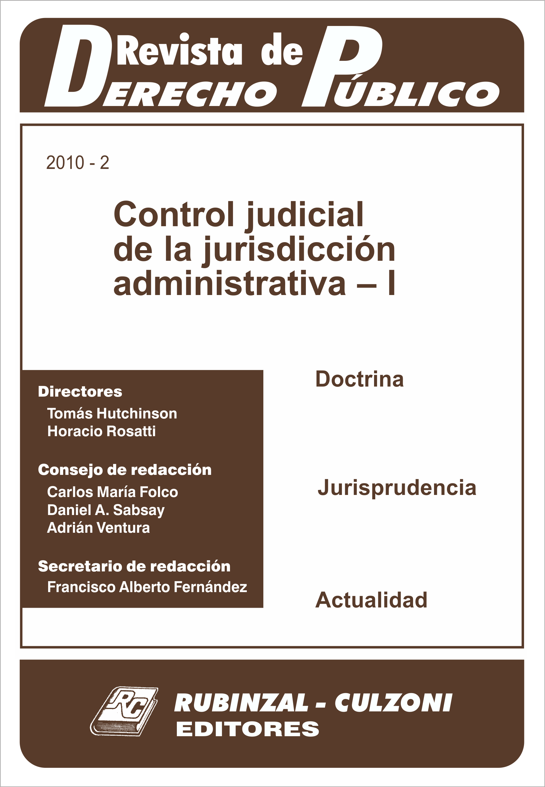 Revista de Derecho Público - Control judicial de la jurisdicción administrativa - I.