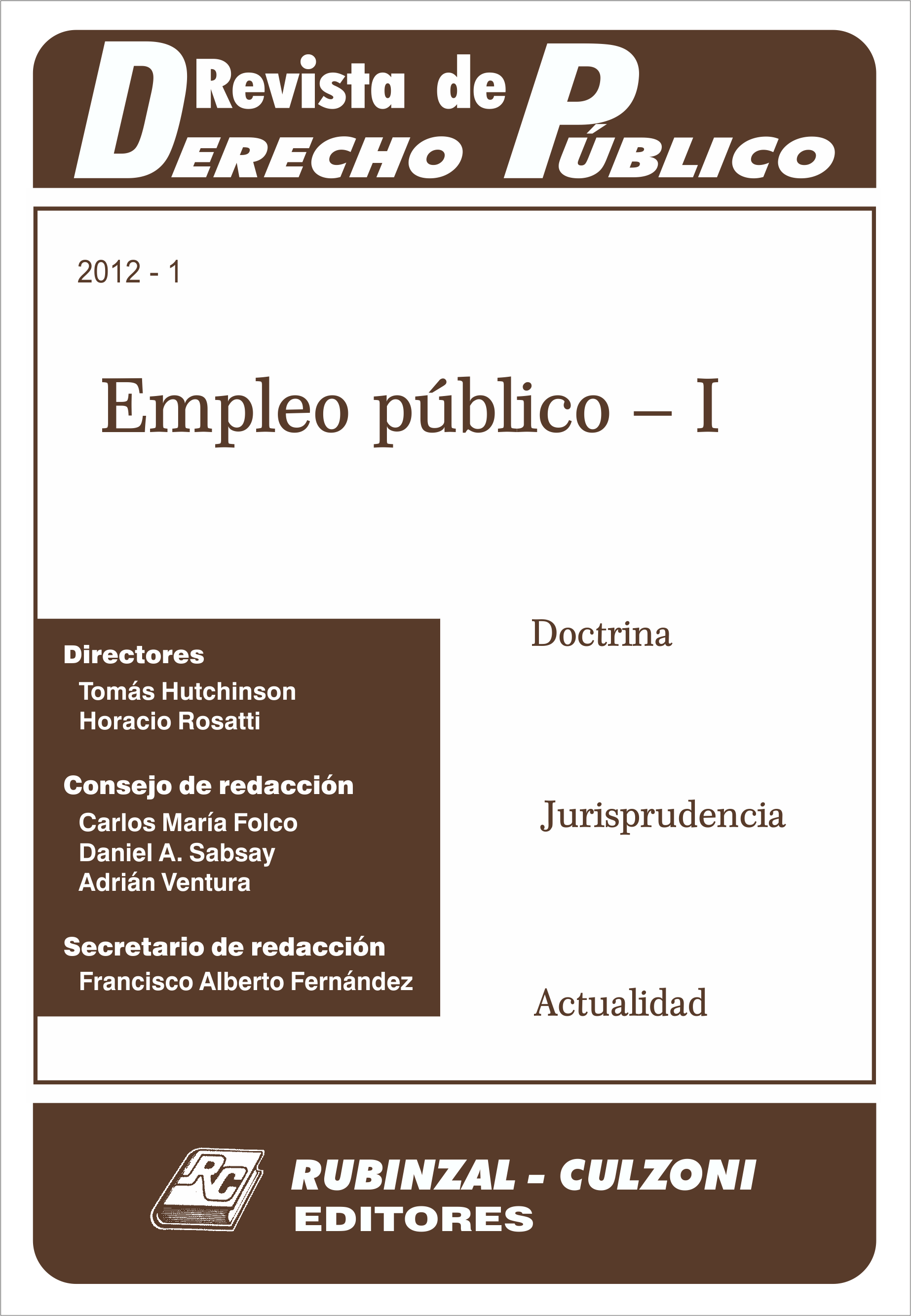 Revista de Derecho Público - Empleo público - I.